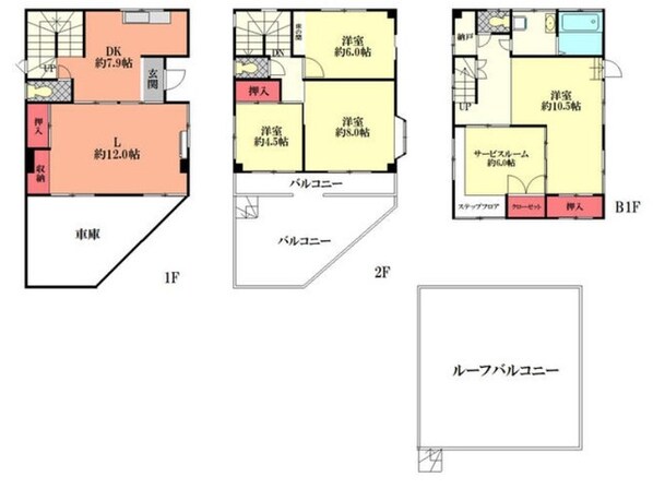 磯部戸建の物件間取画像